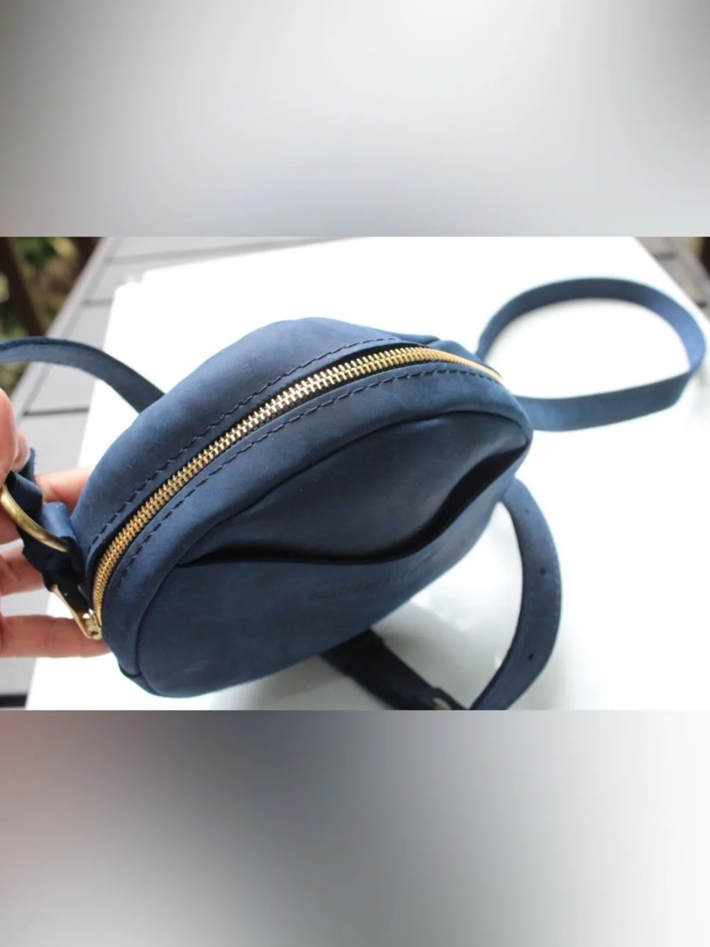 NWOT Portland leather Goods circle cross body bag